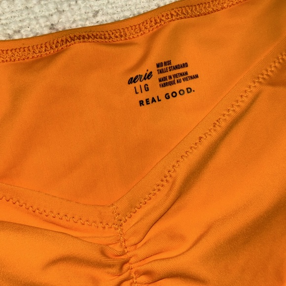 NWT Aerie Ruched Mid Rise Swim Skirt - Picture 3 of 8